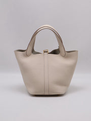 HERMES Picotin Lock 18 - Craie with Gold Hardware [G]