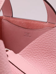 HERMES In The Loop 18 - Rose Sakura with Silver Hardware [K]