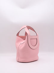 HERMES In The Loop 18 - Rose Sakura with Silver Hardware [K]