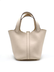 HERMES Picotin 18 - Nata with Gold Hardware