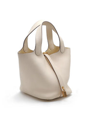 HERMES Picotin 18 - Nata with Gold Hardware