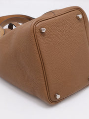 HERMES Picotin Lock 18 Touch - Alezan with Palladium Hardware [U]