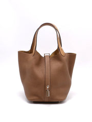 HERMES Picotin Lock 18 Touch - Alezan with Palladium Hardware [U]