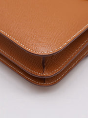 HERMES Mini Constance 19 - Gold with Gold Hardware [U]