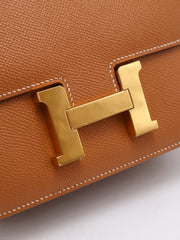 HERMES Mini Constance 19 - Gold with Gold Hardware [U]