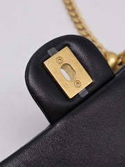 CHANEL Lambskin Heart Clasp Flap Bag 19 - Black with Gold Hardware