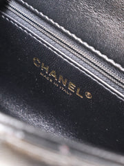 CHANEL Lambskin Heart Clasp Flap Bag 19 - Black with Gold Hardware