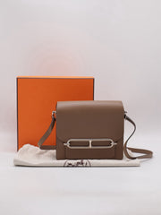 HERMES Mini Roulis - Beige De Weimar with Palladium Hardware [D]