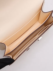HERMES Mini Constance 19 Ostrich - Craie with Palladium Hardware [B]