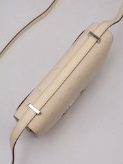 HERMES Mini Constance 19 Ostrich - Craie with Palladium Hardware [B]
