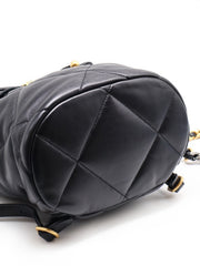 CHANEL 19 Quilted Lambskin Flap Backpack – Black with Mixed Hardware