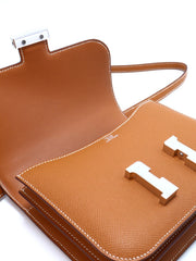 HERMES Mini Constance 19 - Gold with Palladium Hardware