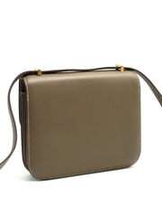 HERMES Mini Constance 19 - Etoupe with Gold Hardware
