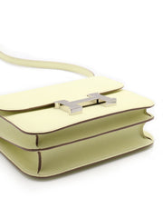 HERMES Mini Constance 19 - Jaune milton with Palladium Hardware