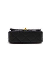 CHANEL Heart Adjustable Clasp Flap Bag 20 - Black with Gold Hardware