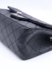 CHANEL 2.55 Reissue Flap Bag 20 - Black with Silver Hardware