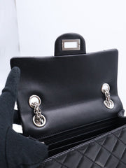 CHANEL 2.55 Reissue Flap Bag 20 - Black with Silver Hardware