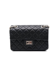 CHANEL 2.55 Reissue Flap Bag 20 - Black with Silver Hardware