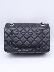 CHANEL 2.55 Reissue Flap Bag 20 - Black with Silver Hardware