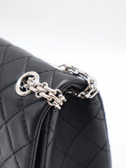 CHANEL 2.55 Reissue Flap Bag 20 - Black with Silver Hardware