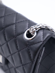 CHANEL 2.55 Reissue Flap Bag 20 - Black with Silver Hardware