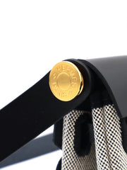 HERMES Herbag Zip 20 - Panda White/Black with Gold Hardware