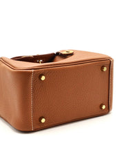 HERMES Mini Lindy - Gold with Gold Hardware
