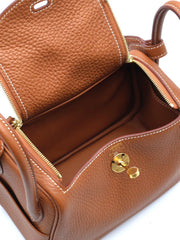 HERMES Mini Lindy - Gold with Gold Hardware