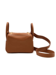 HERMES Mini Lindy - Gold with Gold Hardware