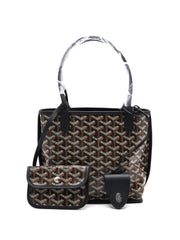 GOYARD Goyardine Mini Anjou Reversible Tote – Black