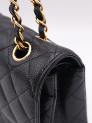 CHANEL Classic Flap Medium 23 Grained Calfskin - Black with Gold Hardware
