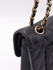 CHANEL Classic Flap Medium 23 Grained Calfskin - Black with Gold Hardware