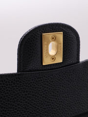 CHANEL Classic Flap Medium 23 Grained Calfskin - Black with Gold Hardware