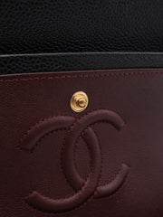 CHANEL Classic Flap Medium 23 Grained Calfskin - Black with Gold Hardware
