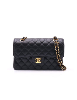 CHANEL Classic Flap Medium 23 Grained Calfskin - Black with Gold Hardware