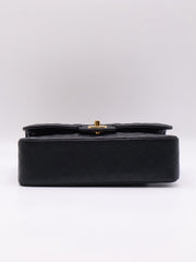 CHANEL Classic Flap Medium 23 Grained Calfskin - Black with Gold Hardware