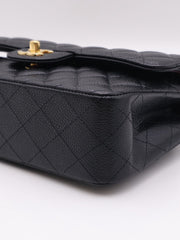 CHANEL Classic Flap Medium 23 Grained Calfskin - Black with Gold Hardware