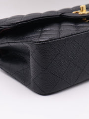 CHANEL Classic Flap Medium 23 Grained Calfskin - Black with Gold Hardware