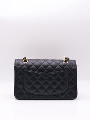 CHANEL Classic Flap Medium 23 Grained Calfskin - Black with Gold Hardware