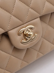 CHANEL Classic Flap Medium 23 Lambskin - Beige with Gold Hardware [Series 31]