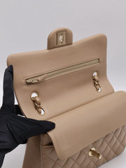 CHANEL Classic Flap Medium 23 Lambskin - Beige with Gold Hardware [Series 31]