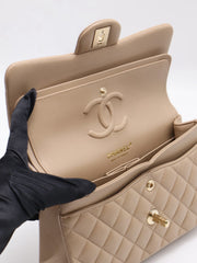 CHANEL Classic Flap Medium 23 Lambskin - Beige with Gold Hardware [Series 31]