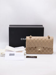 CHANEL Classic Flap Medium 23 Lambskin - Beige with Gold Hardware [Series 31]