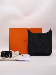 HERMES Evelyne 23 - Noir with Palladium Hardware [G]