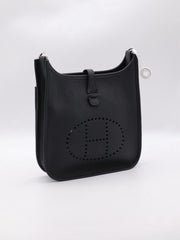 HERMES Evelyne 23 - Noir with Palladium Hardware [G]