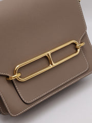 HERMES Roulis 23 - Etoupe with Gold Hardware [C]