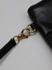 CHANEL 22 Handbag Small - Black/White Logo with Gold Hardware