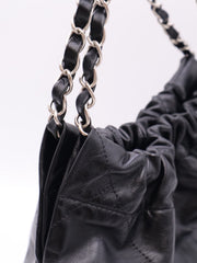 CHANEL 22 Handbag Small - Black with Silver Hardware