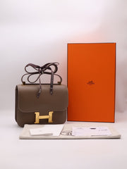 HERMES Constance 24 - Etoupe with Gold Hardware [Z]
