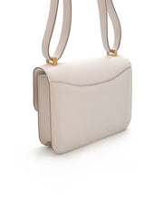 Hermès Constance 24 Craie with Gold Hardware